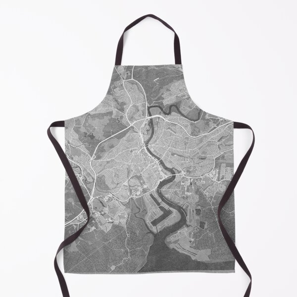 Item preview, Map of Newport (England) in gray vintage style designed and sold by blursbyai.