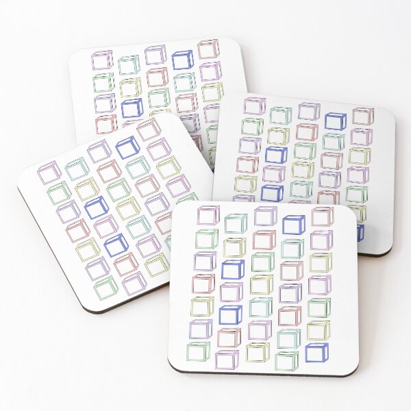 Item preview, Colorful Blocks- Pixel Art designed and sold by LittleDollGames.