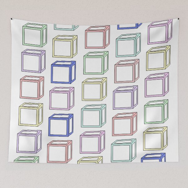 Item preview, Colorful Blocks- Pixel Art designed and sold by LittleDollGames.