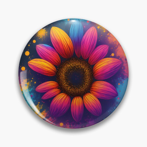 Item preview, Rainbow Color Sunflower - Splash of Color  designed and sold by Aaron2610.