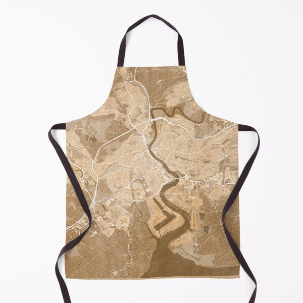 Item preview, Map of Newport (England) in sepia vintage style designed and sold by blursbyai.