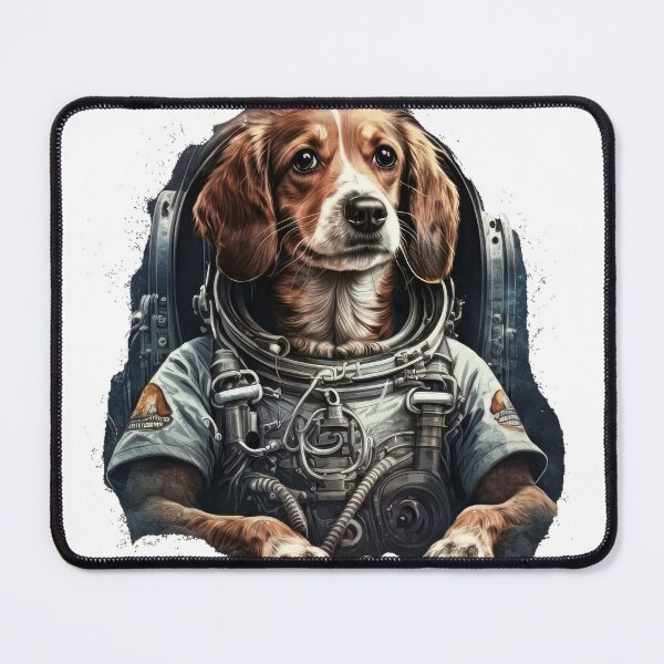 Item preview, Space dog mode on in spacesuit for futuristic travel designed and sold by Tatsme.