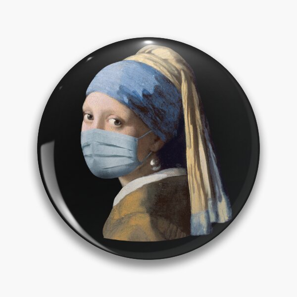 Item preview, Girl with a mask and a pearl earring designed and sold by Delphimages Art.
