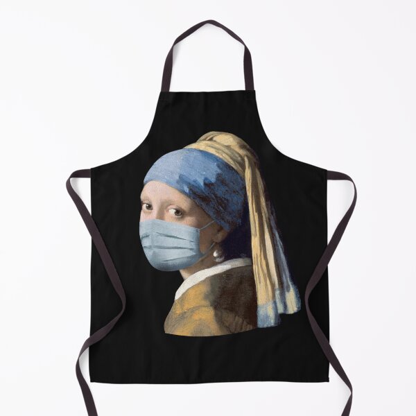 Item preview, Girl with a mask and a pearl earring designed and sold by Delphimages Art.
