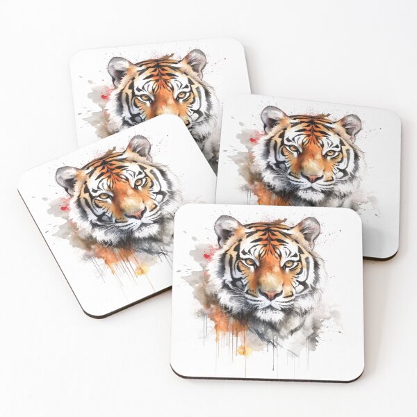 Artikelvorschau, Aquarell waschen Tiger entworfen und verkauft von Matt's Artificial Nature.