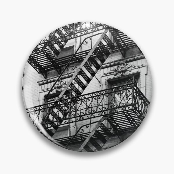 Item preview, Exit, fire escape stairs in New York designed and sold by Delphimages Art.