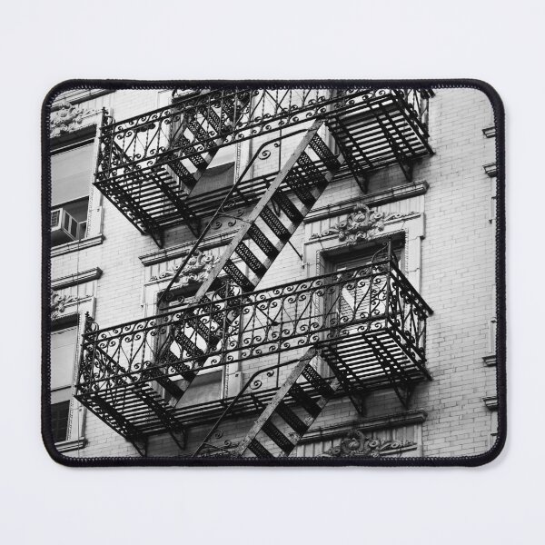 Item preview, Exit, fire escape stairs in New York designed and sold by Delphimages Art.