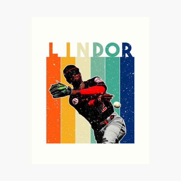 MLB Baseball Cleveland Indians Franciscolindor Francisco Lindor Francisco  Lindor Paquito Mr.Smile L Art Print