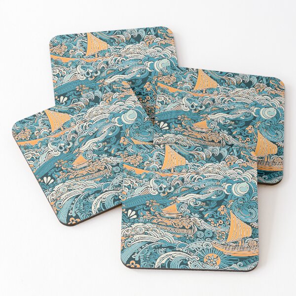 Item preview, Tribal Art Blue and Yellow designed and sold by DavisDesigns79.