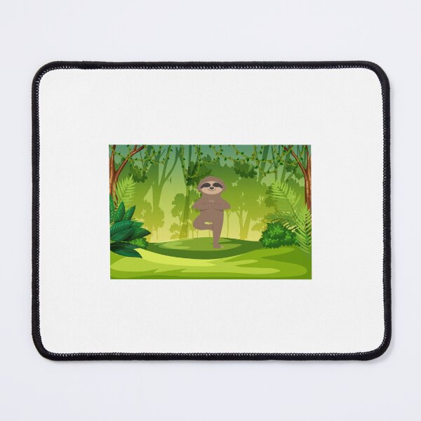 Item preview, Meditation in Jungle with sloth bear designed and sold by Meatredbubble.