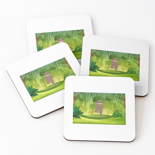 Item preview, Meditation in Jungle with sloth bear designed and sold by Meatredbubble.