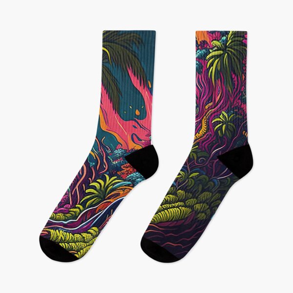 Item preview, Splash Art of a Very Colorful Tropical Island designed and sold by allovervintage.