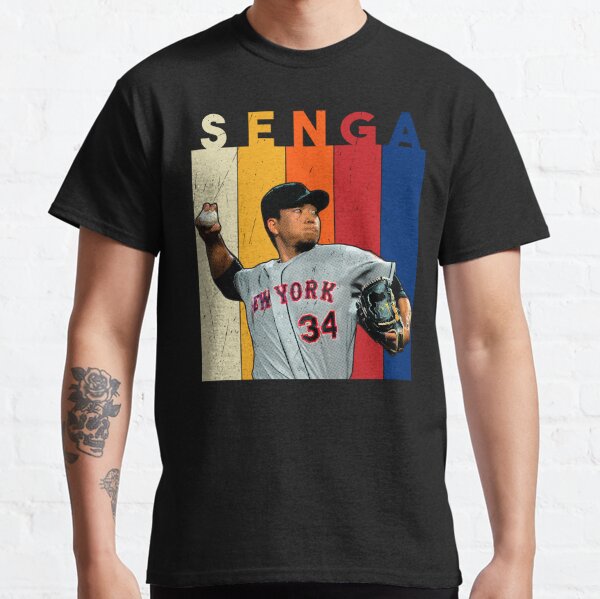 Kodai Senga #34 New York Mets Name & Number Black T-Shirt S-3XL Gift Fan