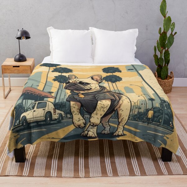 Item preview, Frenchie Visiting Los Angeles French Bulldog  designed and sold by PetsEnough.