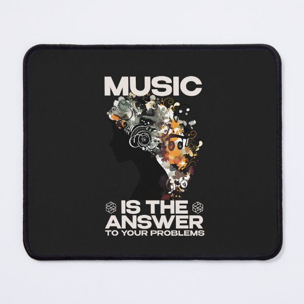 Artikelvorschau, Music Is The Answer | Perfect Unique Gift Ideas | Funny Random Meme Slogans Clothing and Stickers entworfen und verkauft von blissira.
