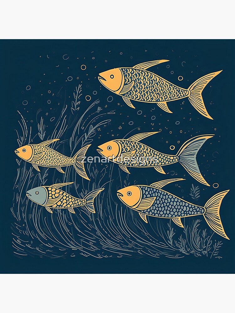 Fish Poster for Sale by zenartdesigns