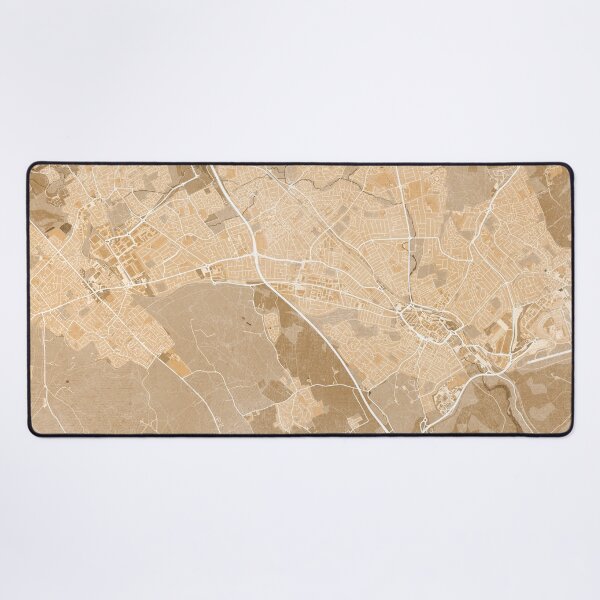 Item preview, Map of Luton (England) in sepia vintage style designed and sold by blursbyai.