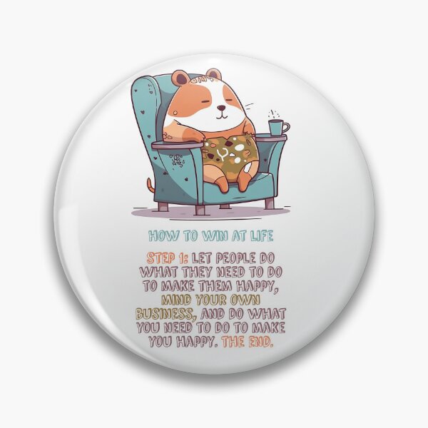 Item preview, Vintage Cartoon Hamster - How to Win at Life designed and sold by RandomForestBot.