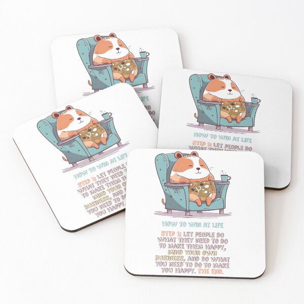Item preview, Vintage Cartoon Hamster - How to Win at Life designed and sold by RandomForestBot.