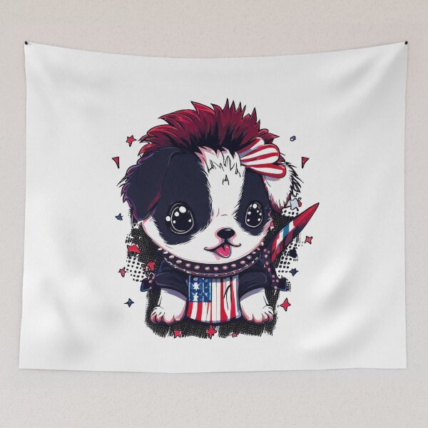 Item preview, Cute Dog 4th of July Firework Fido designed and sold by ChromaArtistic.