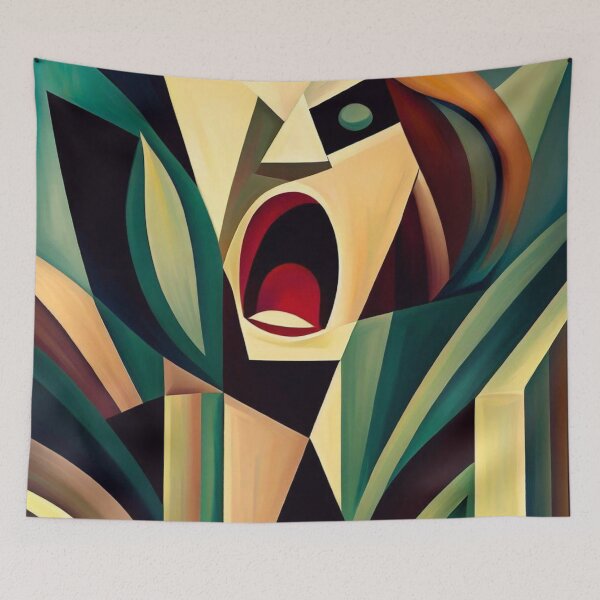 Item preview, Cubist scream designed and sold by Donkey's Salad.