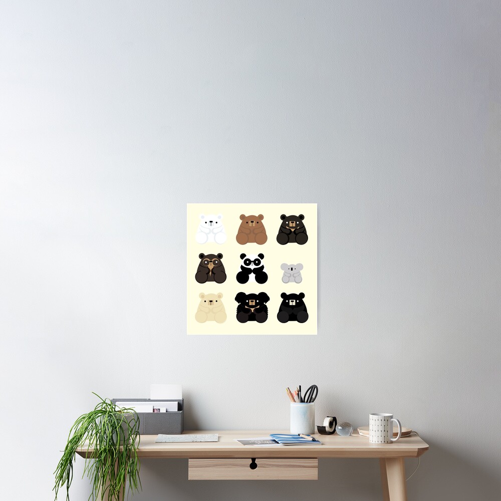 "Types of bears" Poster by katherineblower Redbubble