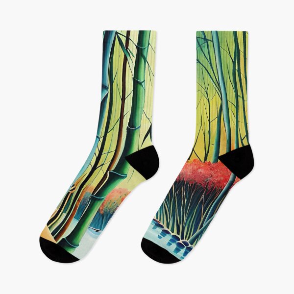 Item preview, Colorful vibrant watercolor japanese bamboo forest designed and sold by RK - Shop.