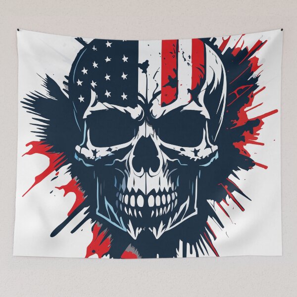 Item preview, Ultra Maga Red white Blue Skull designed and sold by Mimielitas-Shop.