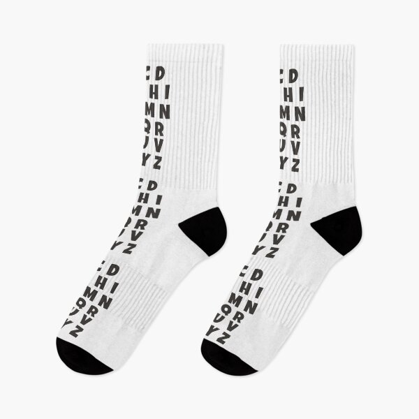 Item preview, English alphabets letters black text designed and sold by Think4Prints.