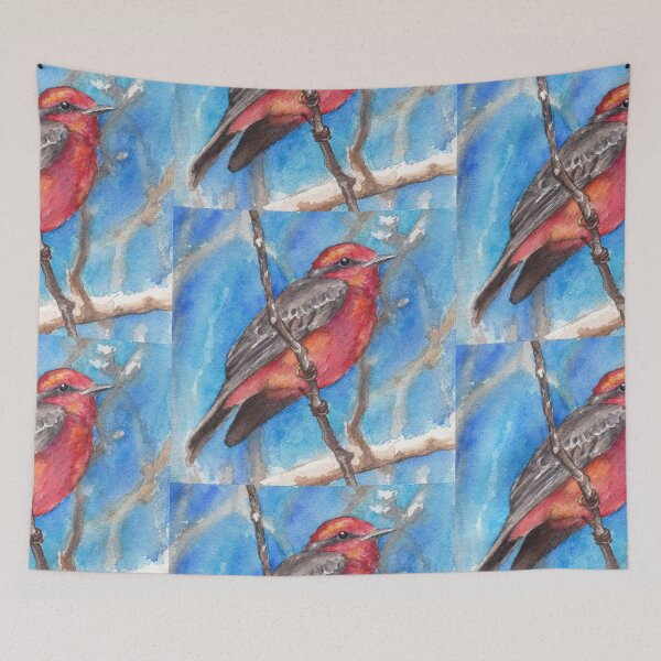 Item preview, Vermillion Flycatcher designed and sold by tracyannholmes.