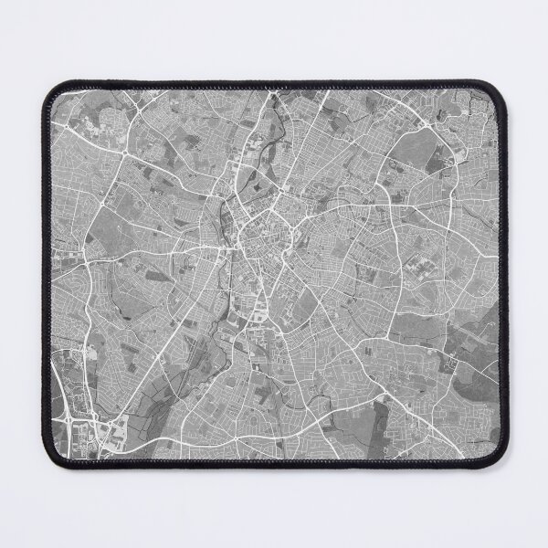 Item preview, Map of Leicester (England) in gray vintage style designed and sold by blursbyai.