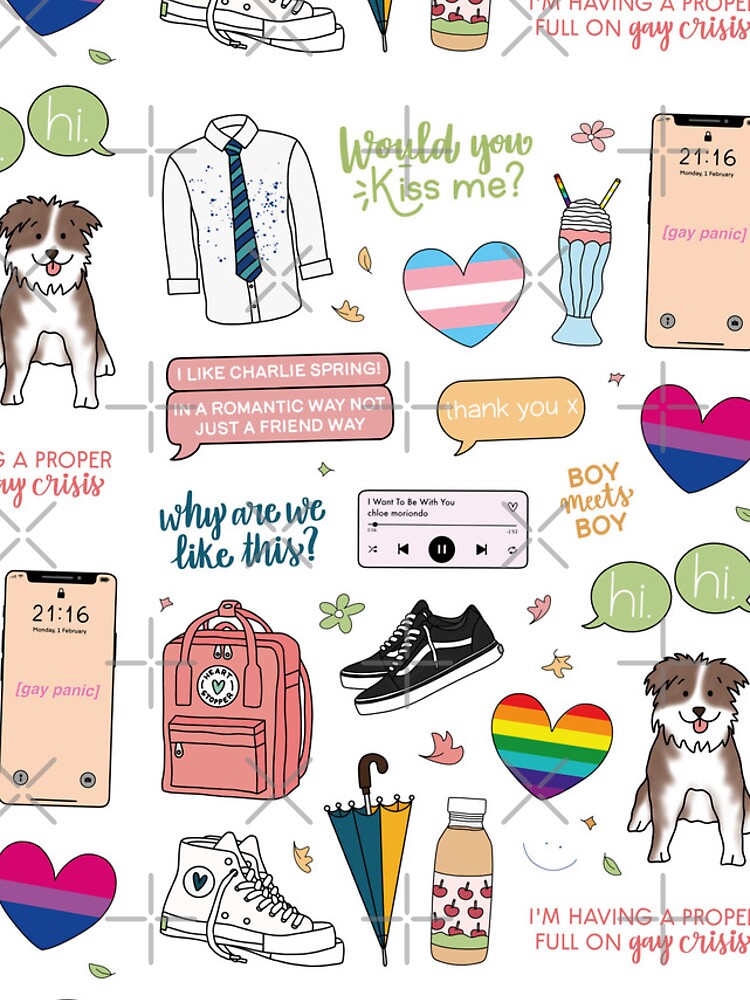 Thumbnail 4 of 4, iPhone Case, HEARTSTOPPER NETFLIX designed and sold by lettersofjoy.