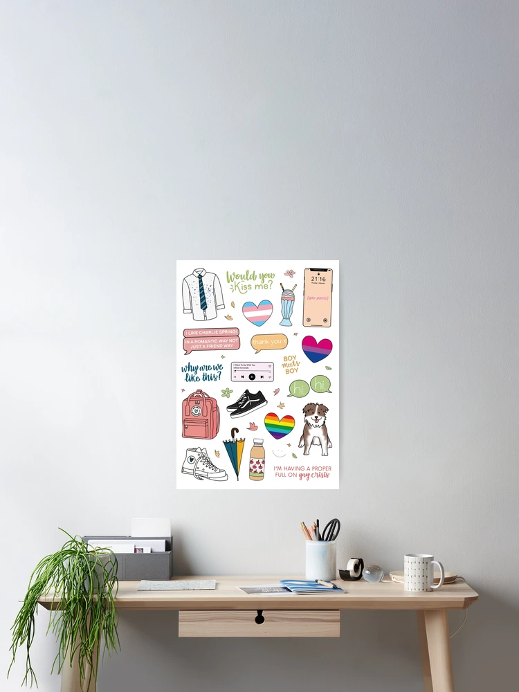 Thumbnail 2 of 3, Poster, HEARTSTOPPER NETFLIX designed and sold by lettersofjoy.