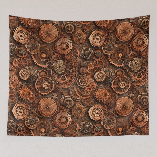 Item preview, Steampunk Cogworks Pattern Design for Industrial Decor designed and sold by Juuskus.