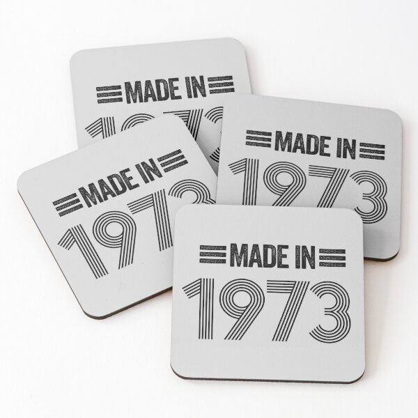 Item preview, Vintage Birthday: Made In 1973 Typography designed and sold by hadleyfoo.
