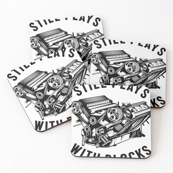 Item preview, Car Mechanic Still Plays with Blocks Car Lover Gift Father's Day Auto Repair Service Birthday Gift for Husband designed and sold by iCoolShirts.