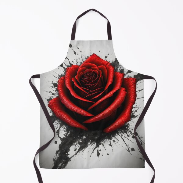 Item preview, Red Rose on Black and White Splash designed and sold by Aaron2610.
