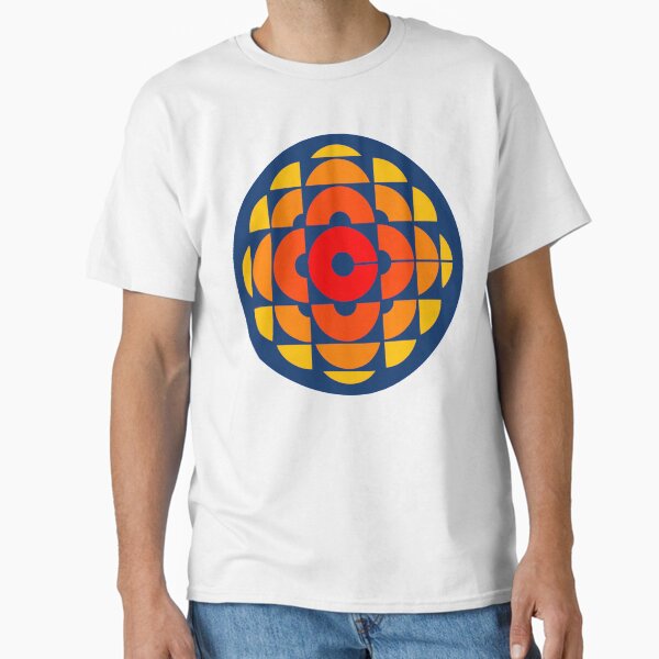 Vista previa del artículo con la obra «Antiguo logotipo de Canadian Broadcasting (fondo azul)», diseñado y vendido por DForss.
