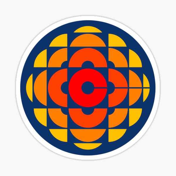 Item preview, Old Canadian Broadcasting logo (blue background) designed and sold by DForss.