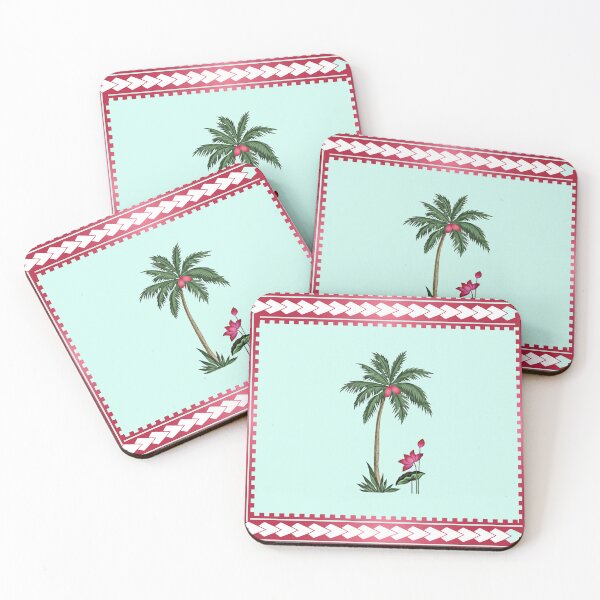 Item preview, Palm tree | Coconut palms - with Border Pattern designed and sold by Priya Sehgal.