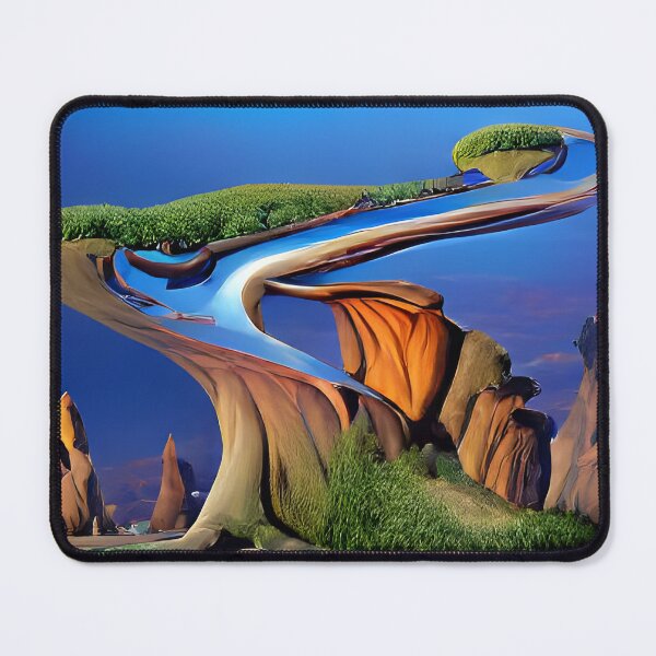 Item preview, A Journey to the Unseen: A Mysterious Abstract Landscape t-shirt designed and sold by artmanikin.