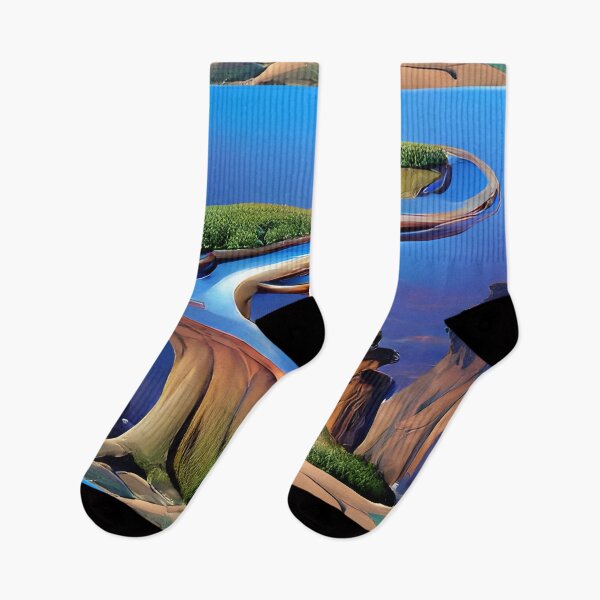 Item preview, A Journey to the Unseen: A Mysterious Abstract Landscape t-shirt designed and sold by artmanikin.