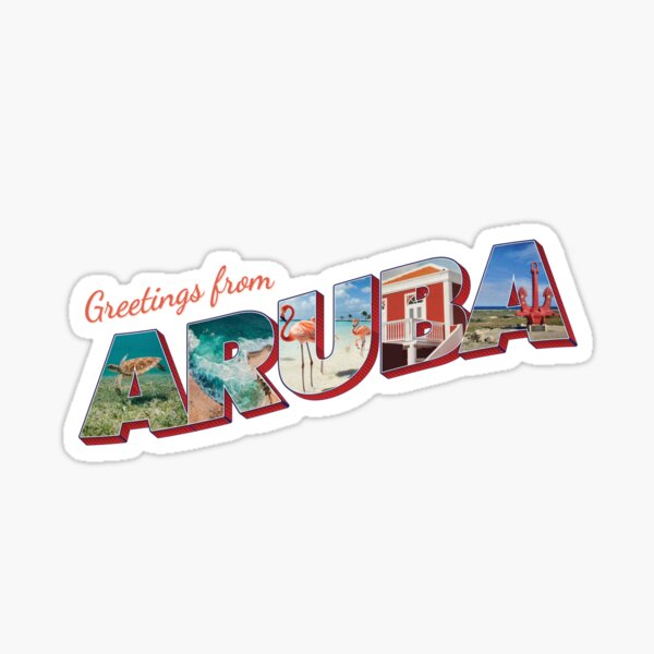 Item preview, Greetings from Aruba Vintage style retro souvenir designed and sold by DeveloperProp0.
