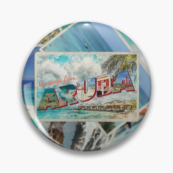 Item preview, Greetings from Aruba Vintage style retro souvenir designed and sold by DeveloperProp0.