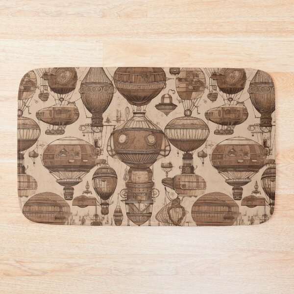 Item preview, Steampunk Airship Sketch Pattern designed and sold by Juuskus.