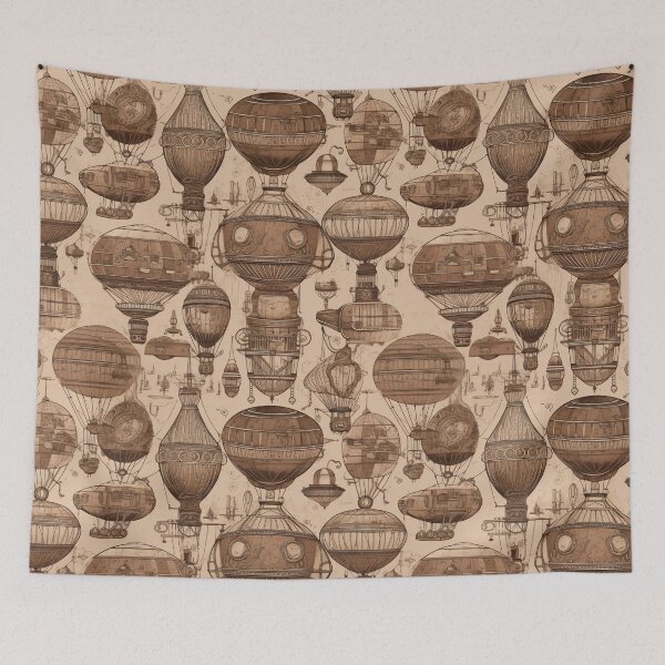 Item preview, Steampunk Airship Sketch Pattern designed and sold by Juuskus.