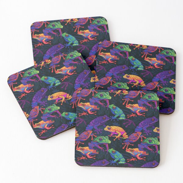 Item preview, Funky Frogs (Croaking around) designed and sold by PatternAli3n.