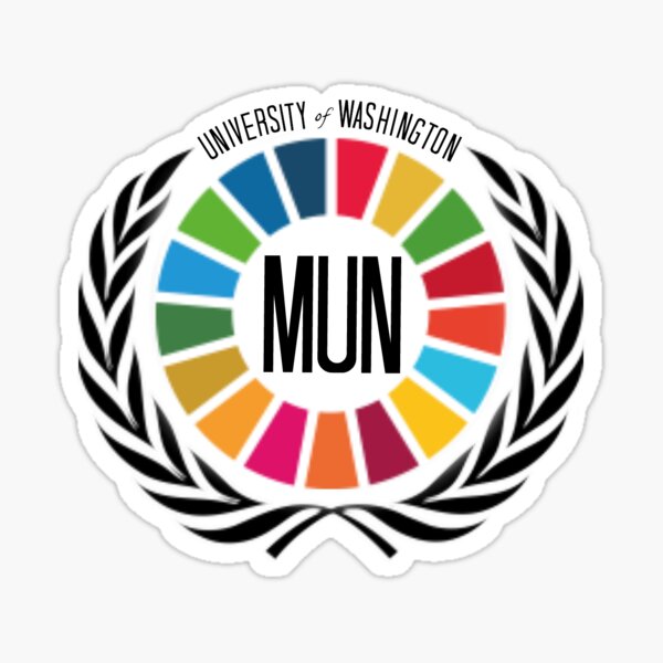 Vista previa del artículo con la obra «UW MUN Logo Swag», diseñado y vendido por uw-mun-pr.