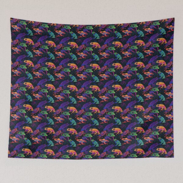 Item preview, Funky Frogs (Croaking around) designed and sold by PatternAli3n.