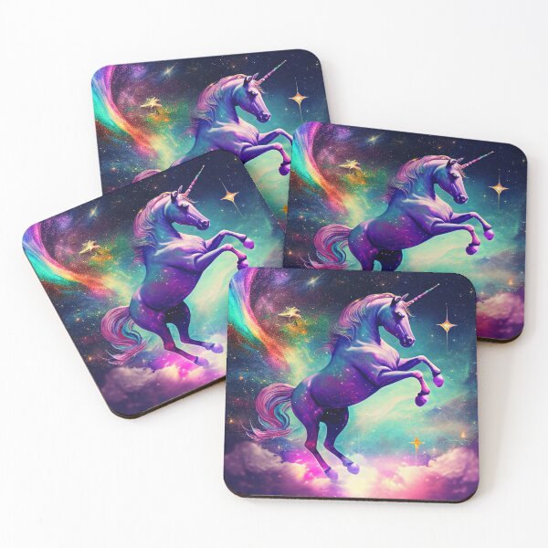 Item preview, Bright Space Rainbow Unicorn designed and sold by MythicPrompts.